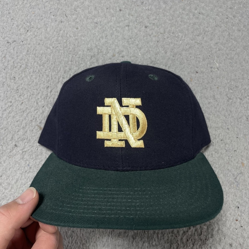 Vintage Notre Dame Fighting Irish Hat Cap Fitted 7 1/2 NCAA University Square